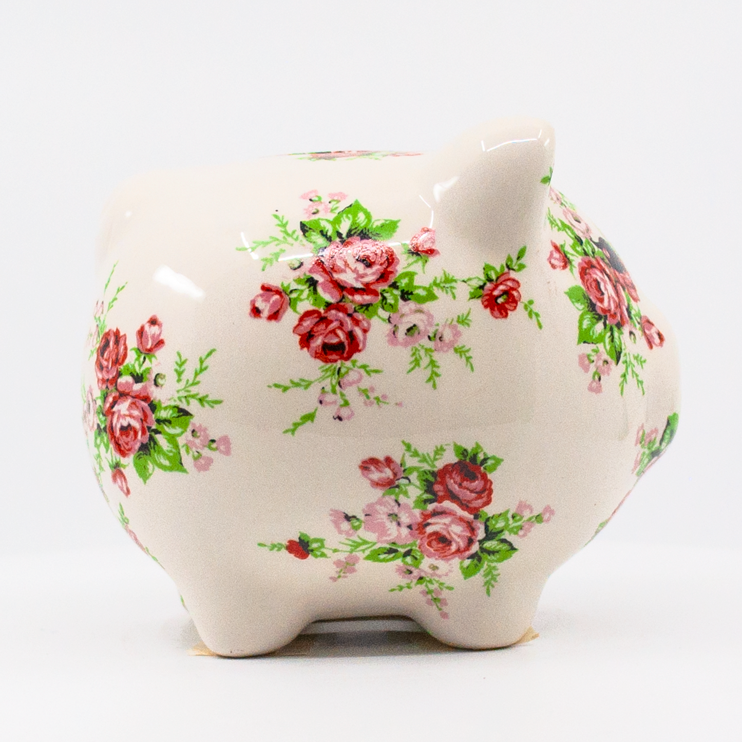 Pig Money Piggy Bank by Crystal Castle® - Roses