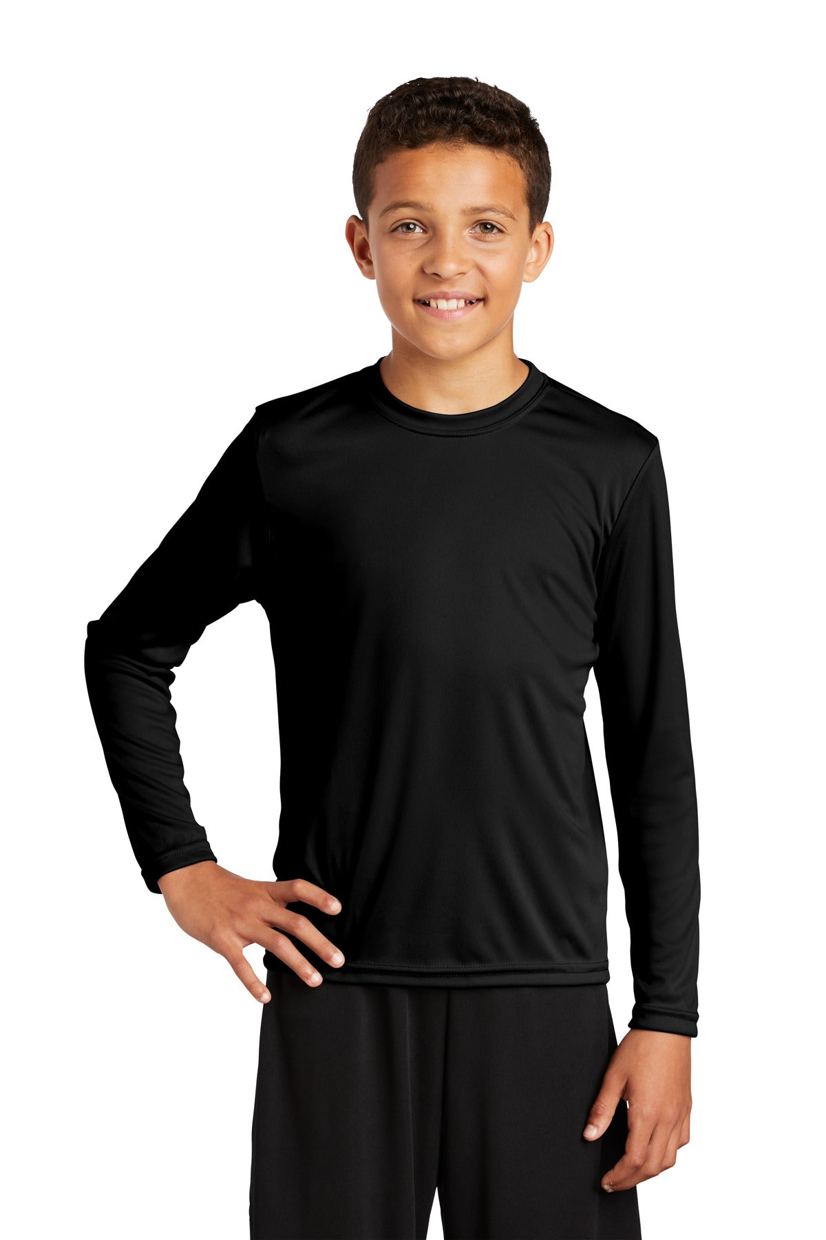 Sport-Tek® Youth Long Sleeve PosiCharge® Competitor™ Tee. YST350LS