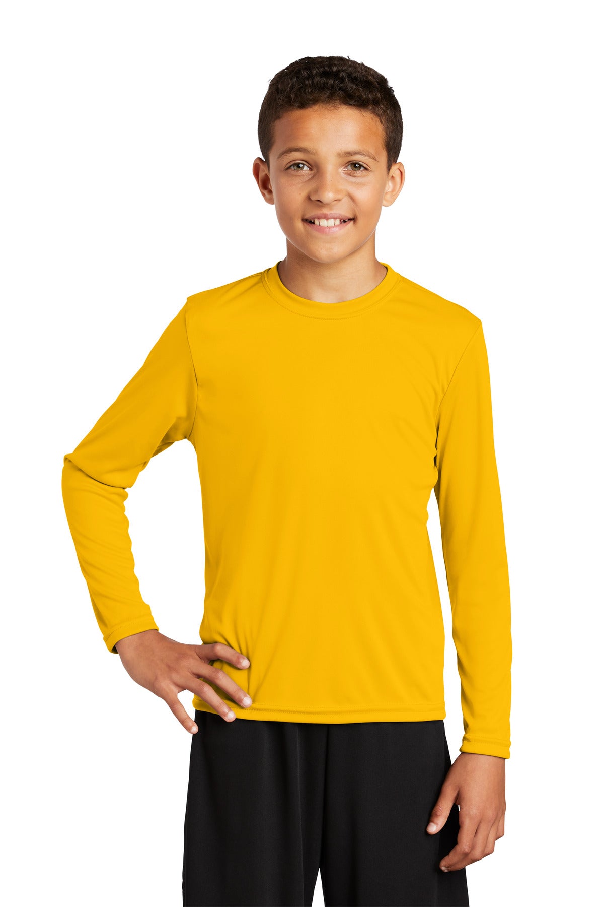 Sport-Tek® Youth Long Sleeve PosiCharge® Competitor™ Tee. YST350LS