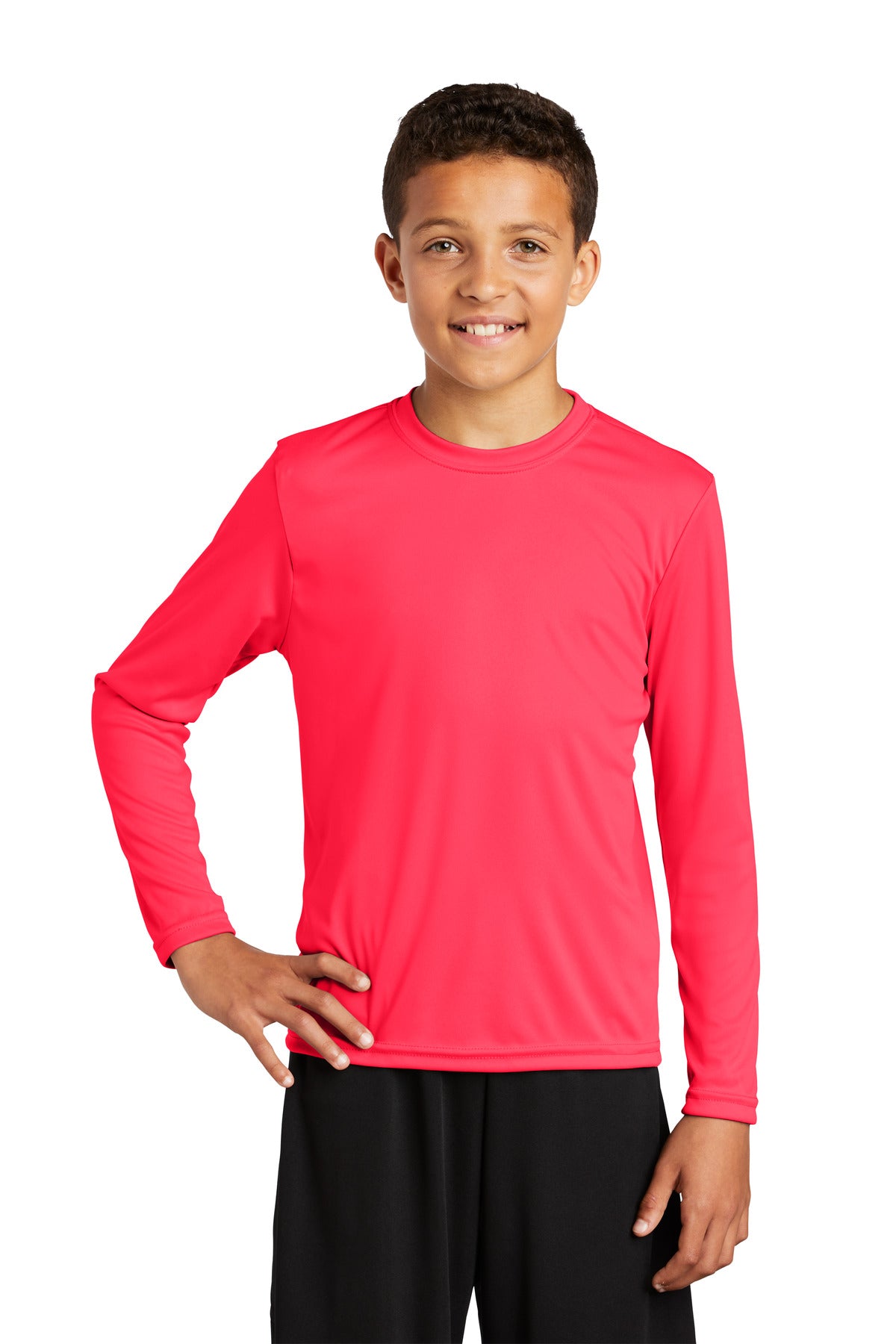 Sport-Tek® Youth Long Sleeve PosiCharge® Competitor™ Tee. YST350LS