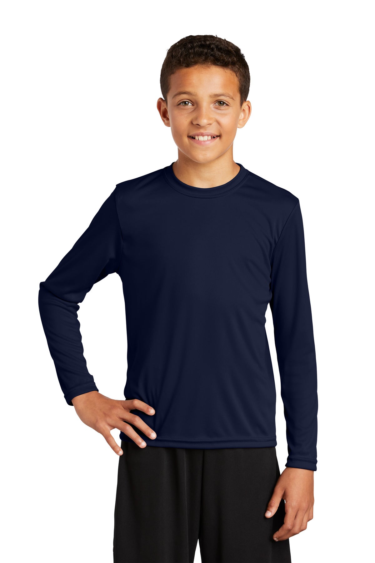 Sport-Tek® Youth Long Sleeve PosiCharge® Competitor™ Tee. YST350LS