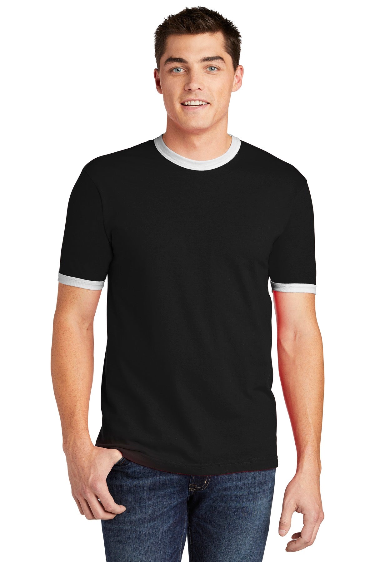 American Apparel ® Fine Jersey Ringer T-Shirt. 2410W