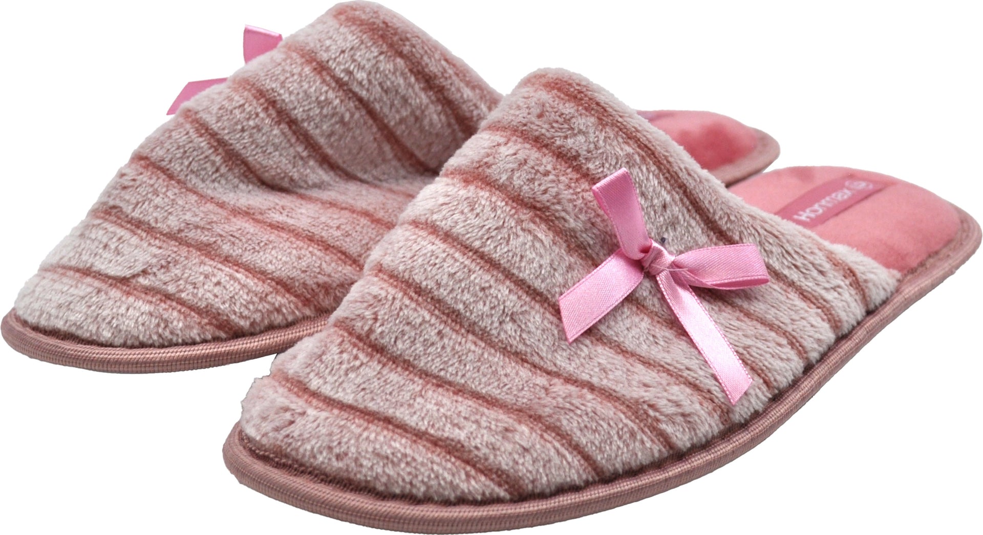 Women's Slipper with Ribbon - Pink / 7