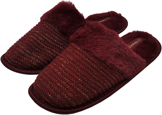 Women's Stripped Indoor Slippers