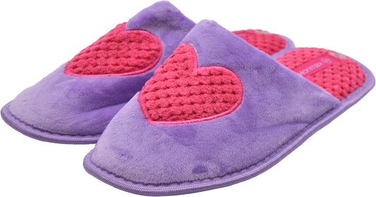 Women's Slippers with Heart Print