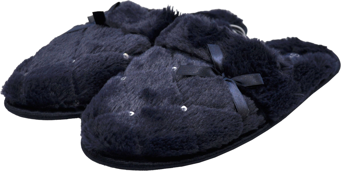 Women's Fluffy Slippers with Sequins