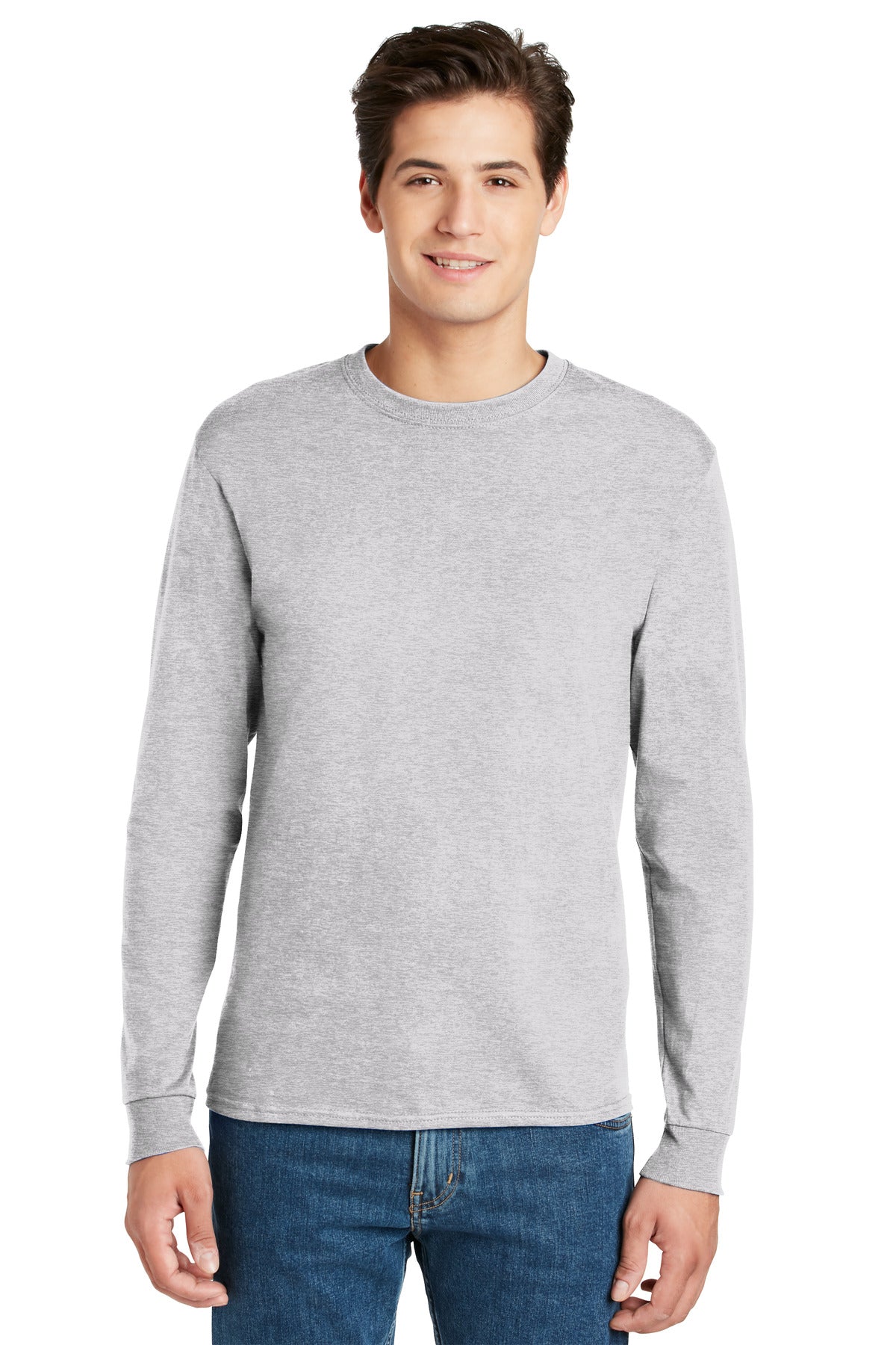 Hanes® - Authentic 100% Cotton Long Sleeve T-Shirt.  5586