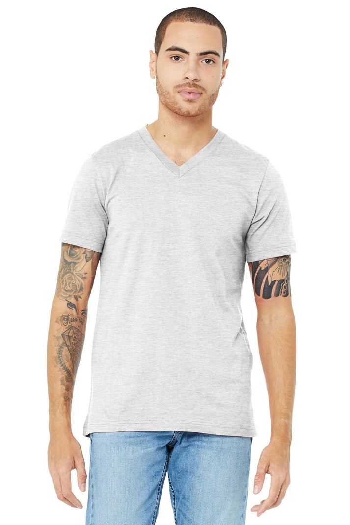 BELLA+CANVAS ® Unisex Jersey Short Sleeve V-Neck Tee. BC3005 (Ash ...