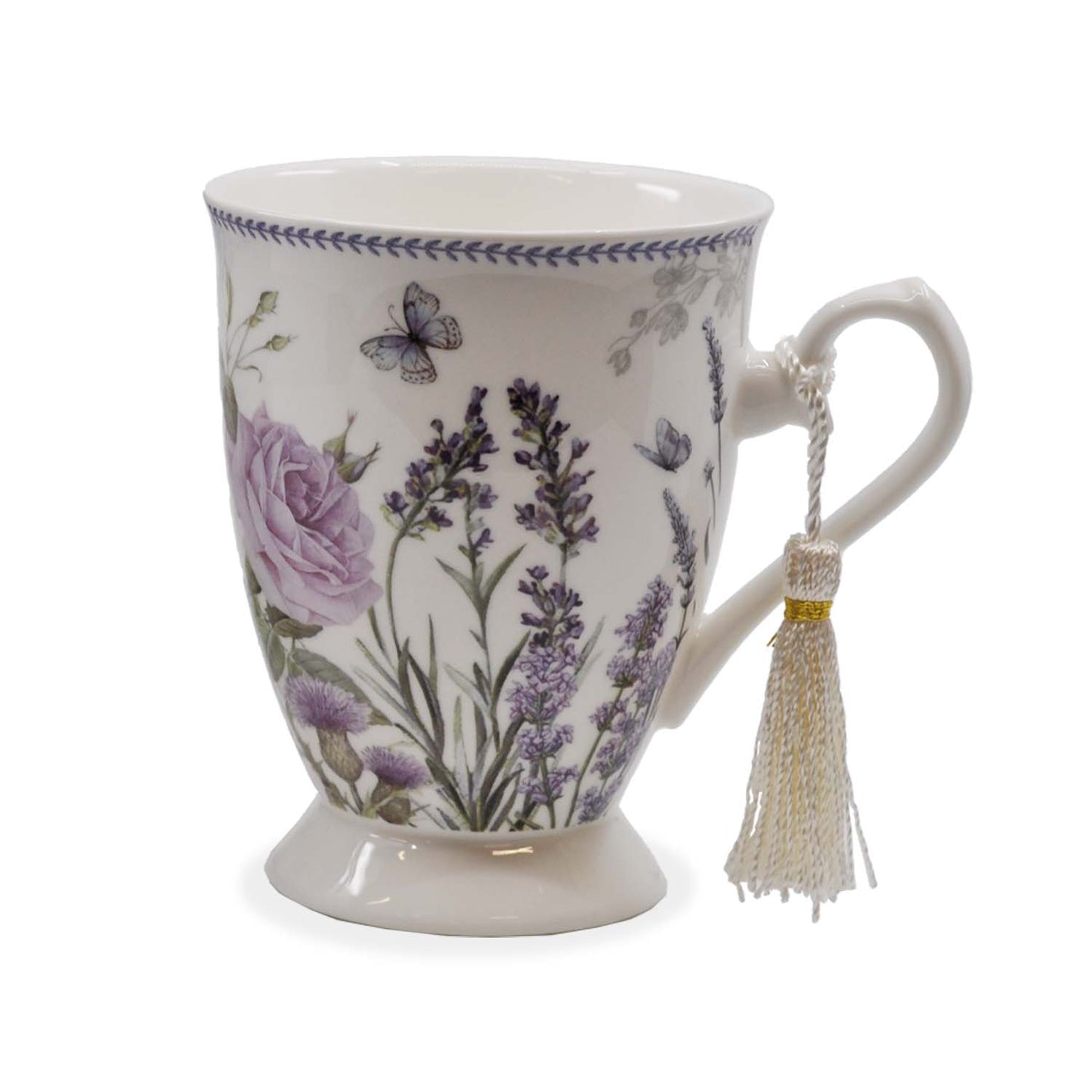 Tall Vintage styled Tea Mugs w/ Gift Box