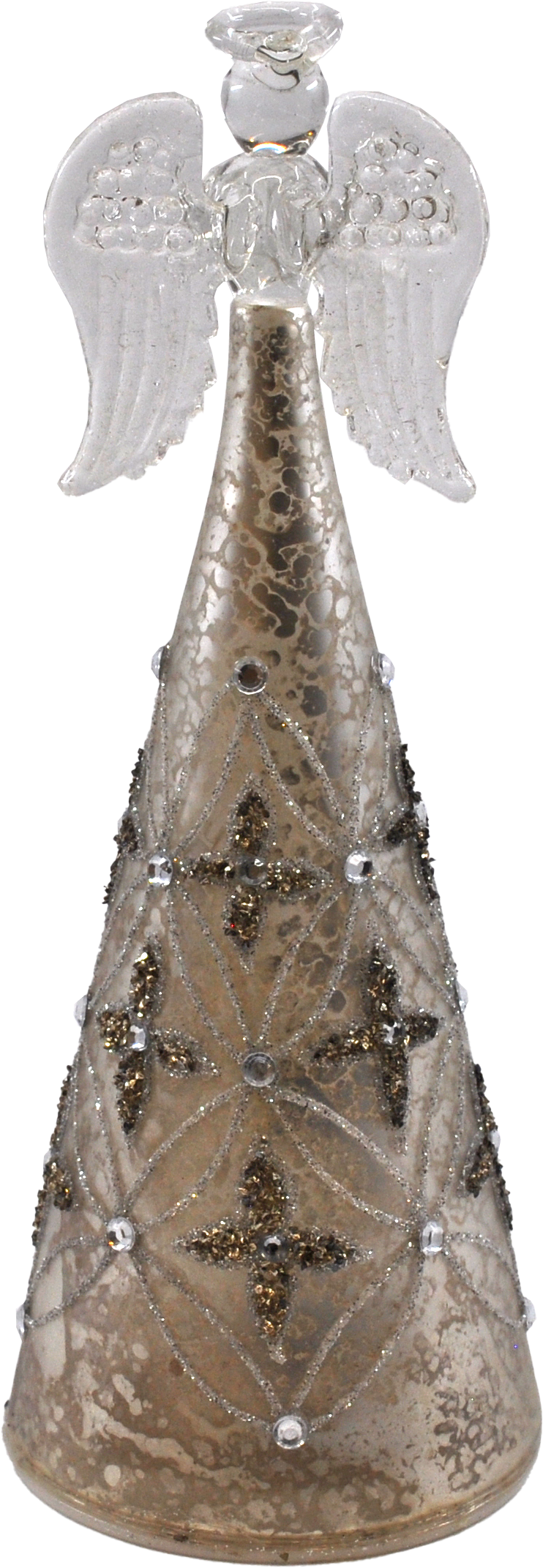 Crystal Castle Cone Light Up Angel