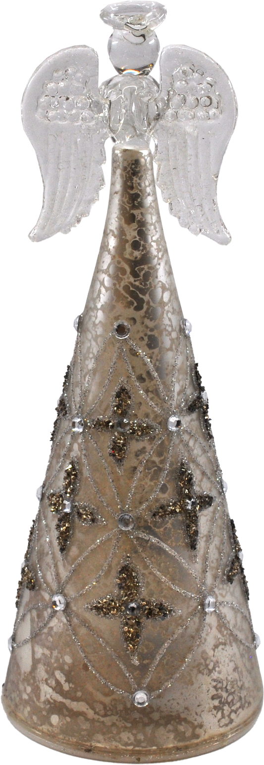 Crystal Castle Cone Light Up Angel