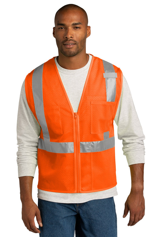CornerStone ® ANSI 107 Class 2 Mesh Zippered Vest. CSV102