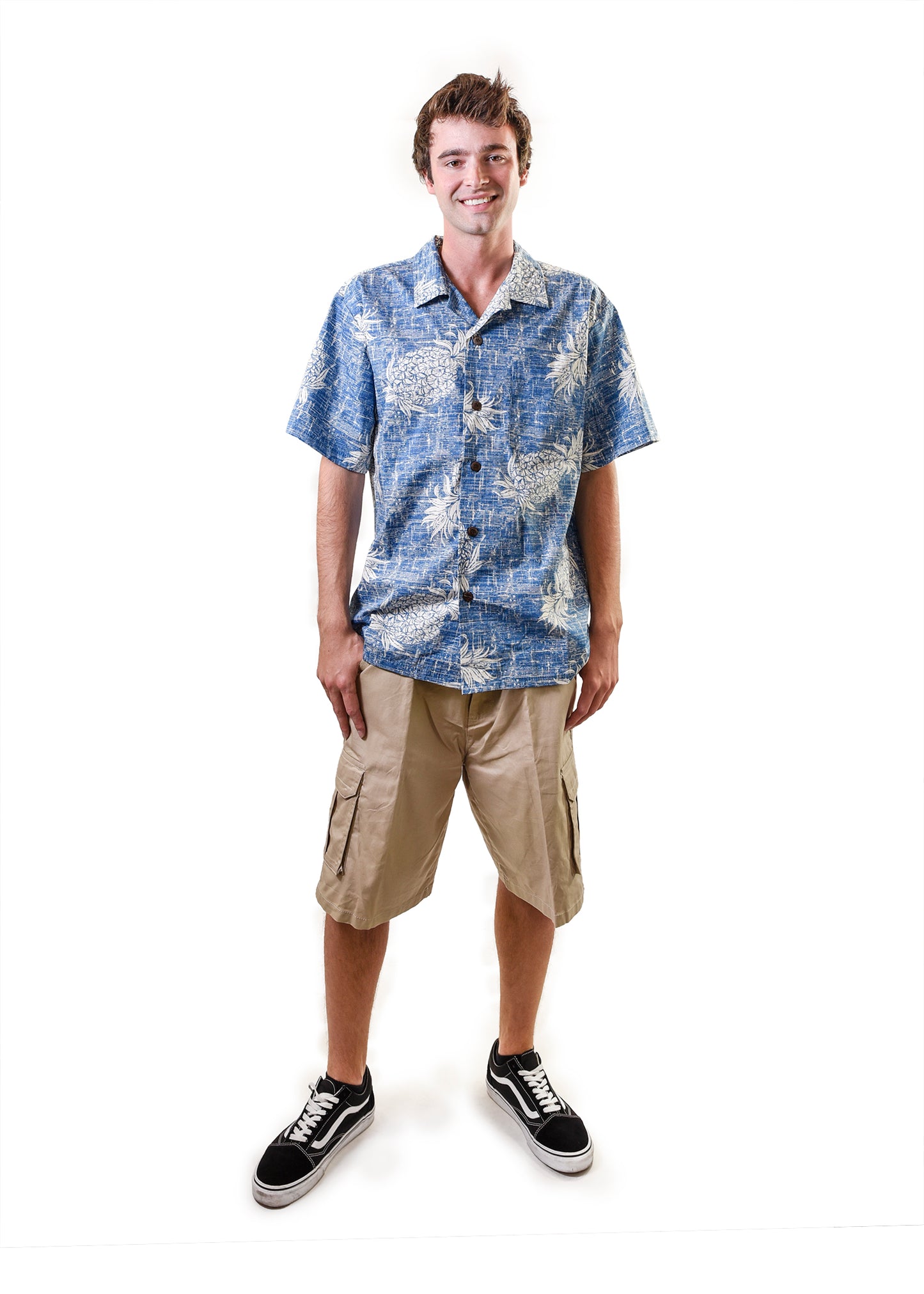 Men's Hawaiian Shirt, Pineapple