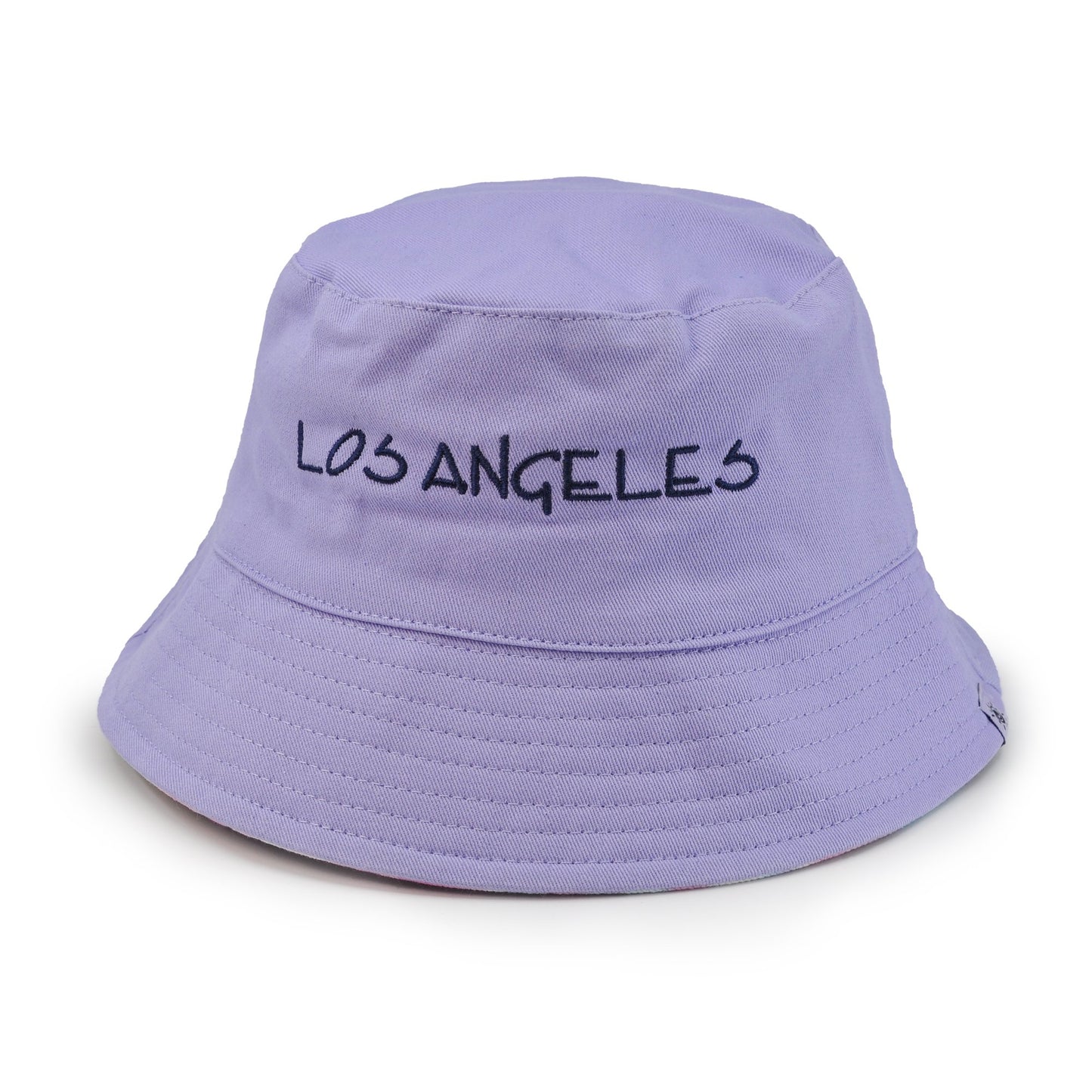 Reversible Your Beach City Unisex 100% Cotton Packable Summer Travel Bucket Beach Sun Hat Outdoor Cap. (Tie Dye Rainbow/Purple)