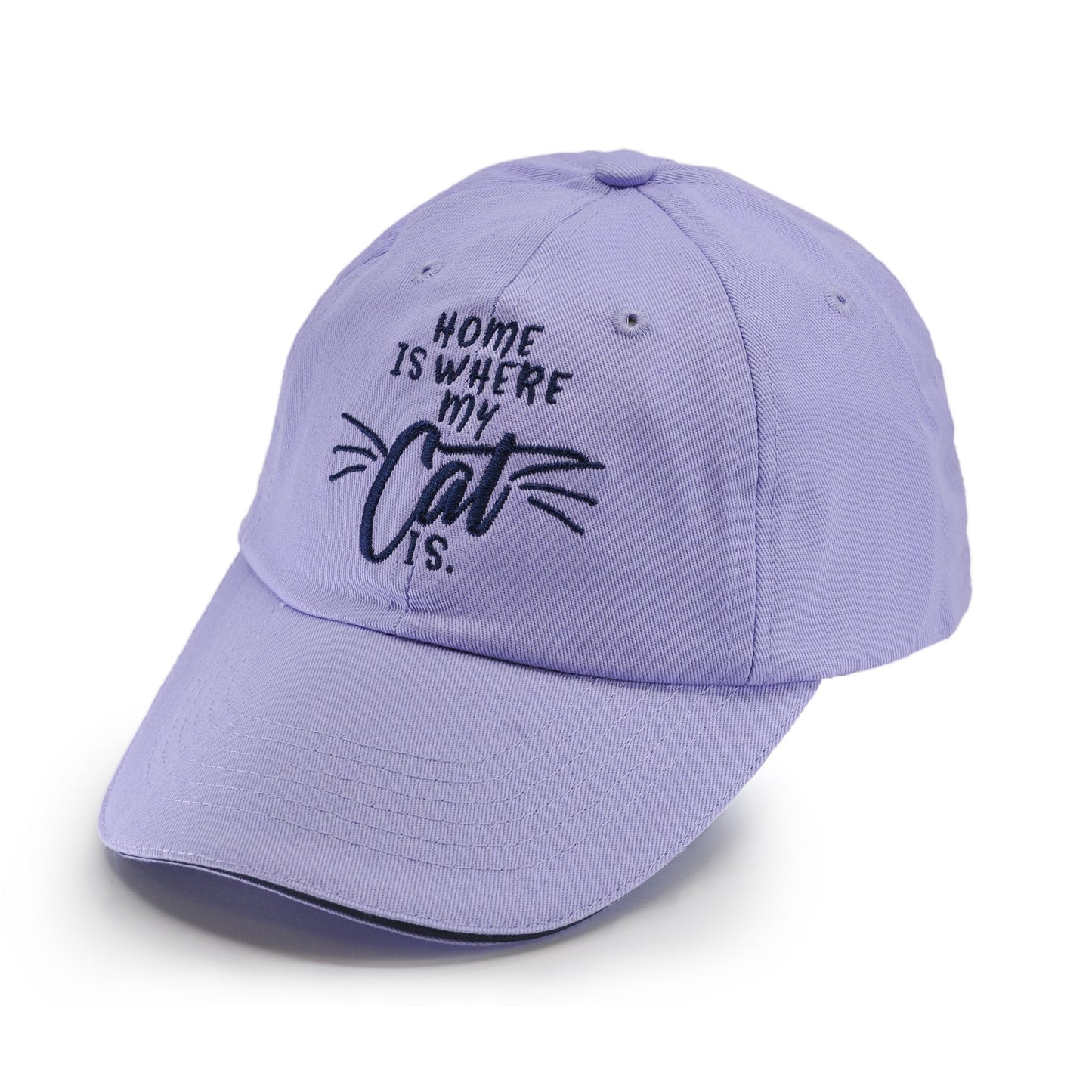 Pet Collection "Home Is Where My Cat Is" 100% Cotton Adjustable Sports Cap.