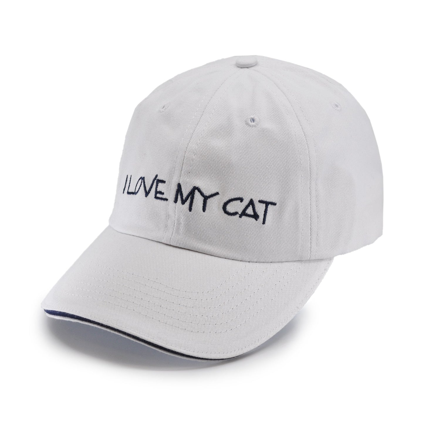 Pet Collection "I Love My Cat" 100% Cotton Adjustable Sports Cap.