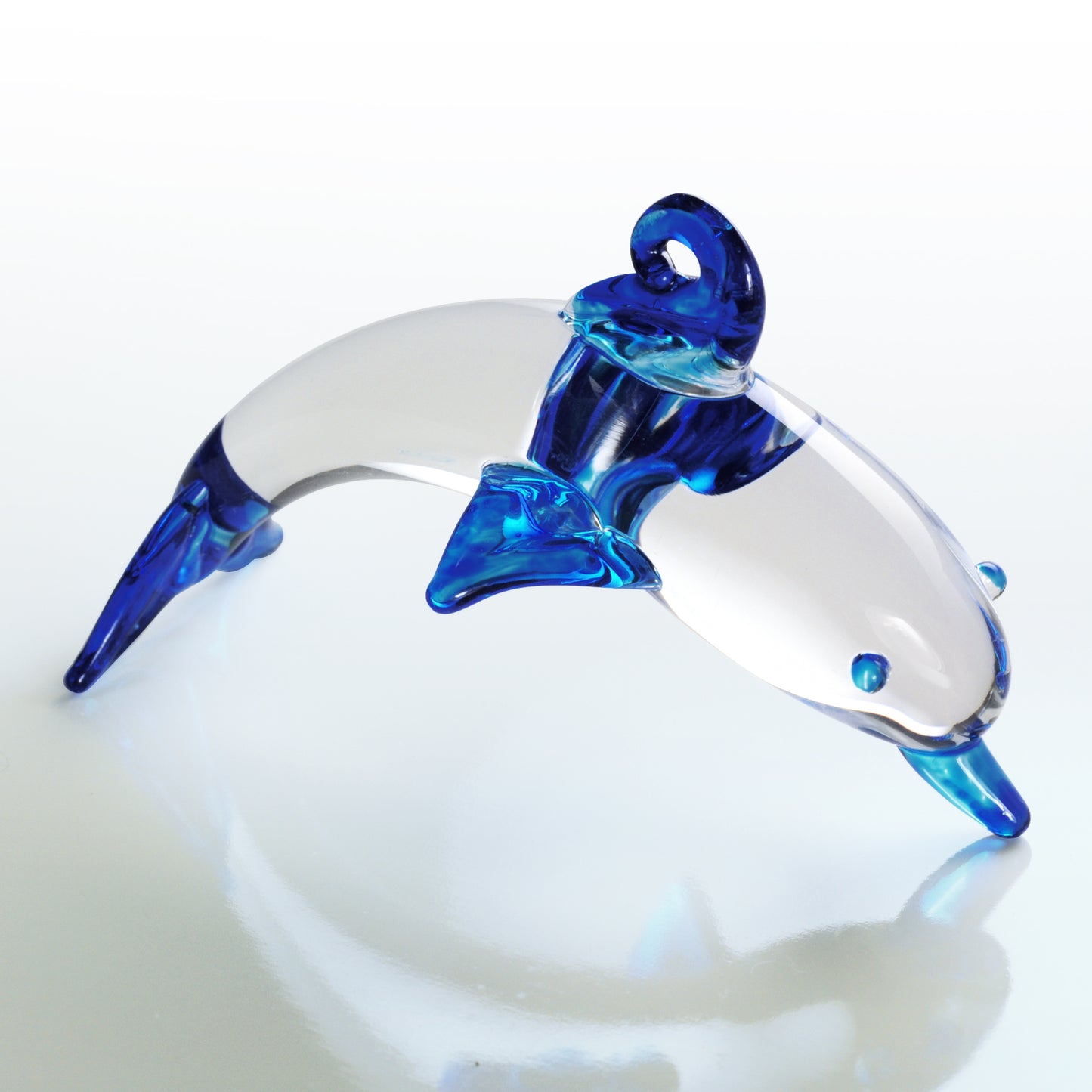 Glass Dolphins, Includes Stand Set