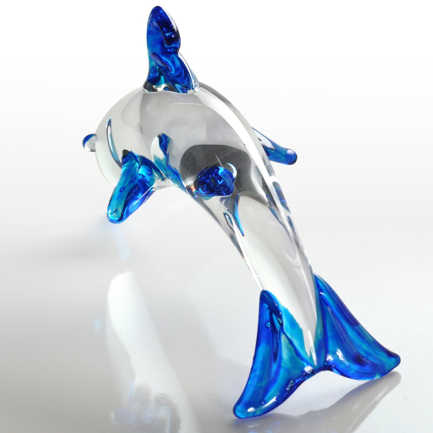 Glass Dolphins, Includes Stand Set