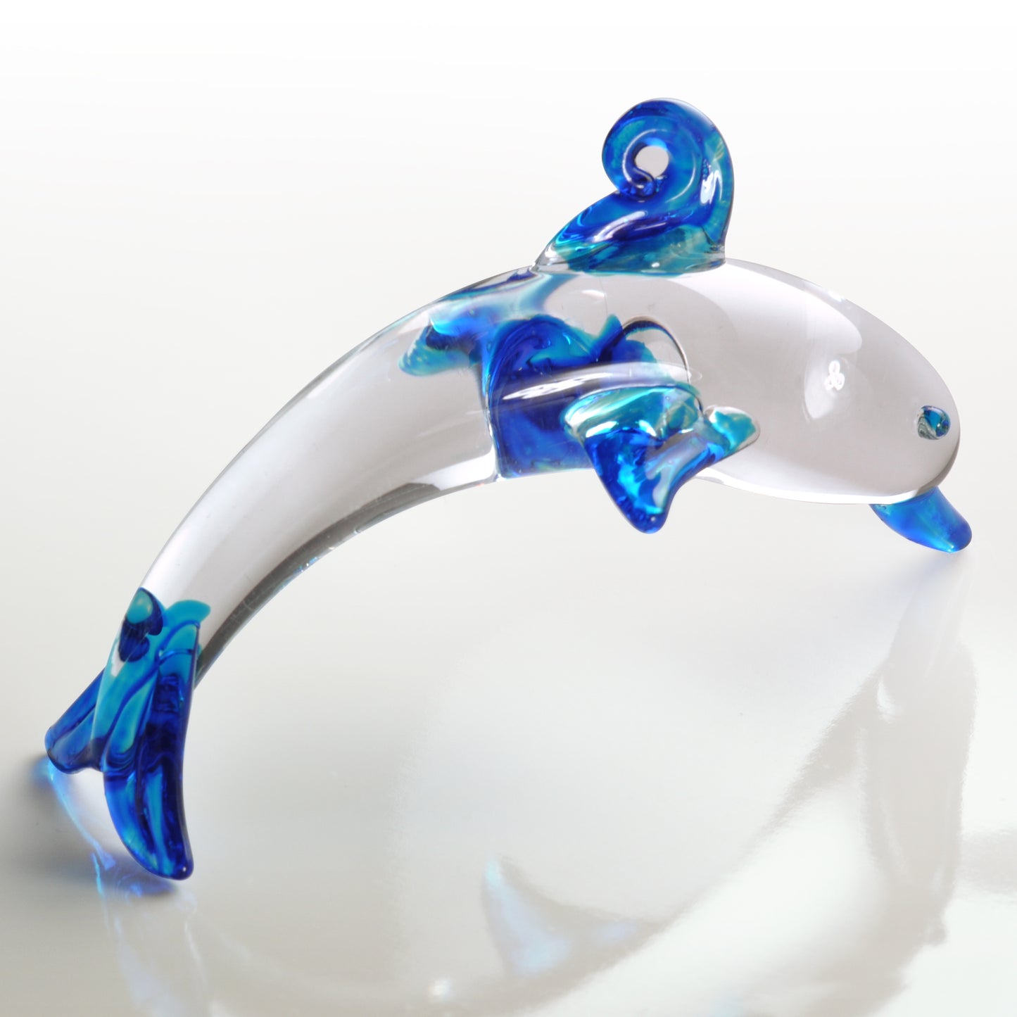 Glass Dolphins, Includes Stand Set