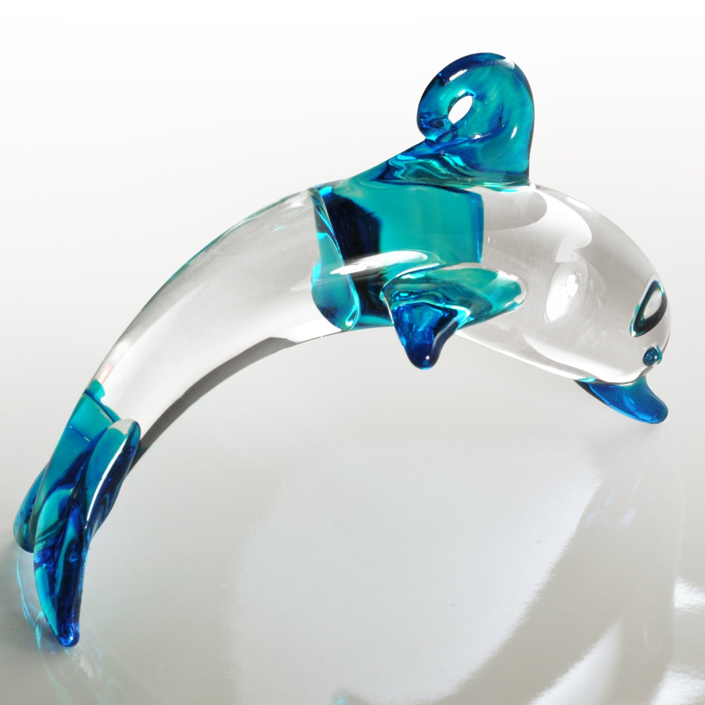 Glass Dolphins, Includes Stand Set