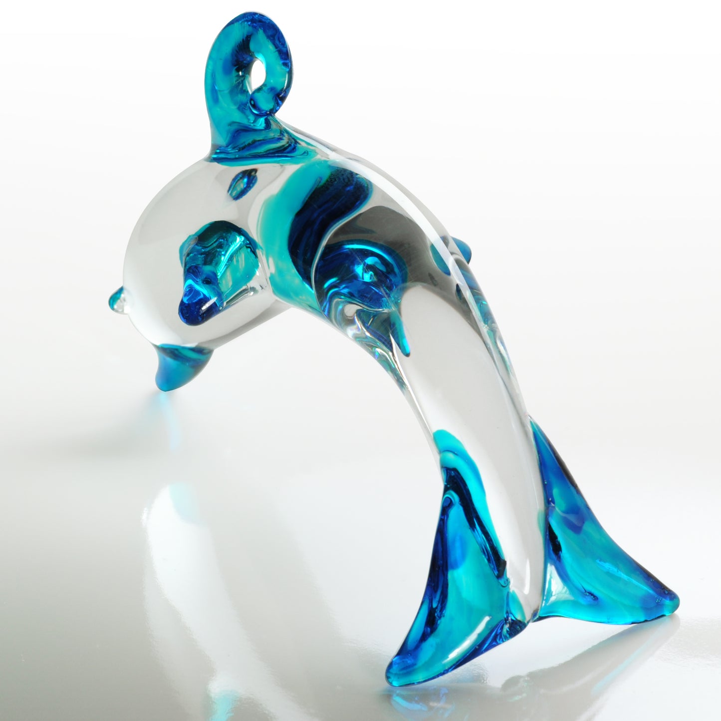 Glass Dolphins, Includes Stand Set