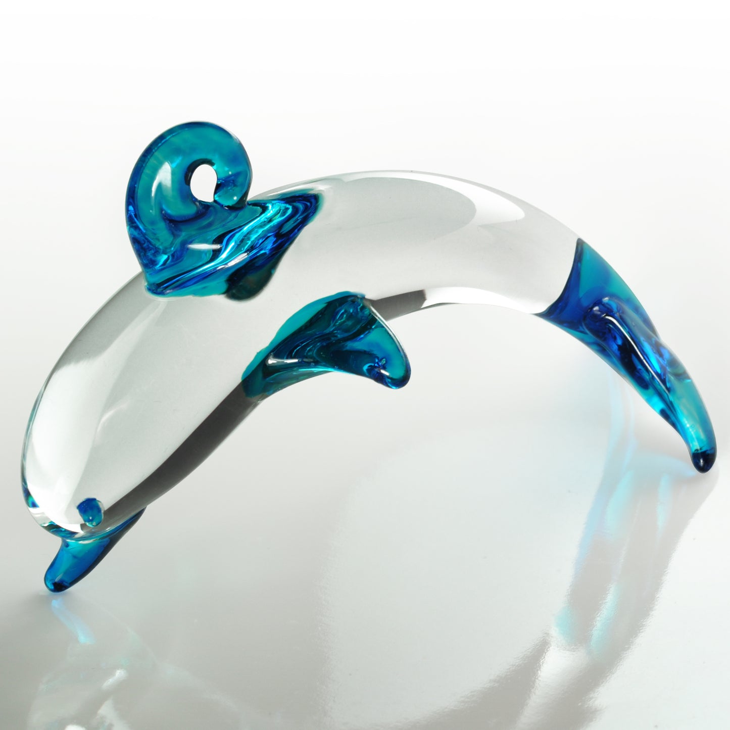 Glass Dolphins, Includes Stand Set