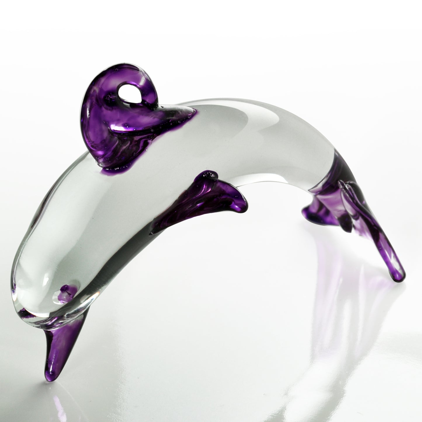 Glass Dolphins, Includes Stand Set