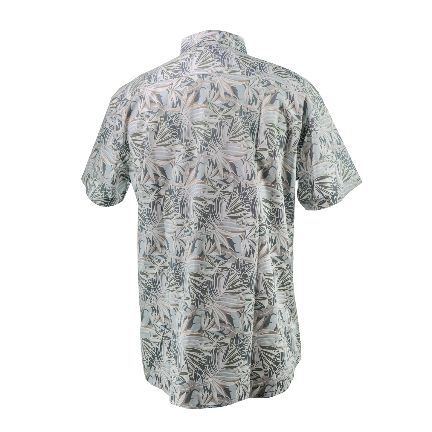 Men's Hawaiian Vintage Shirt, Floral Leaves