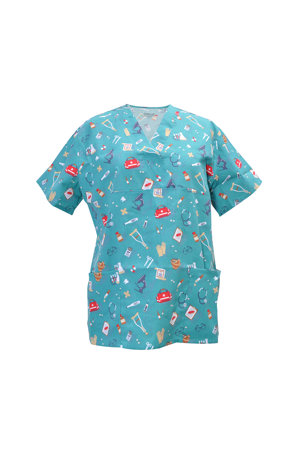 Young USA® Ladies Scrub Top in green