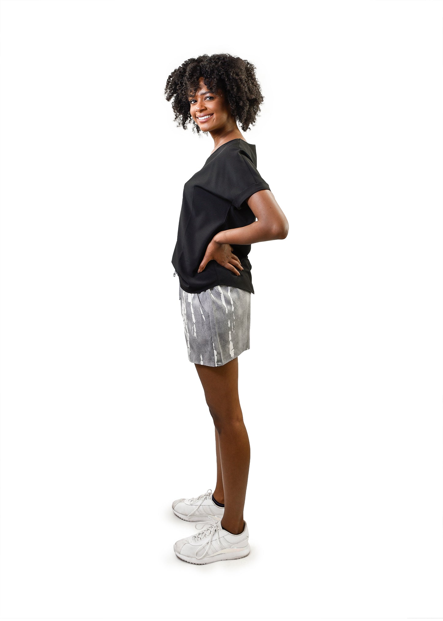 Young USA® Women Comfy Drawstring Casual Tie-Dye Shorts