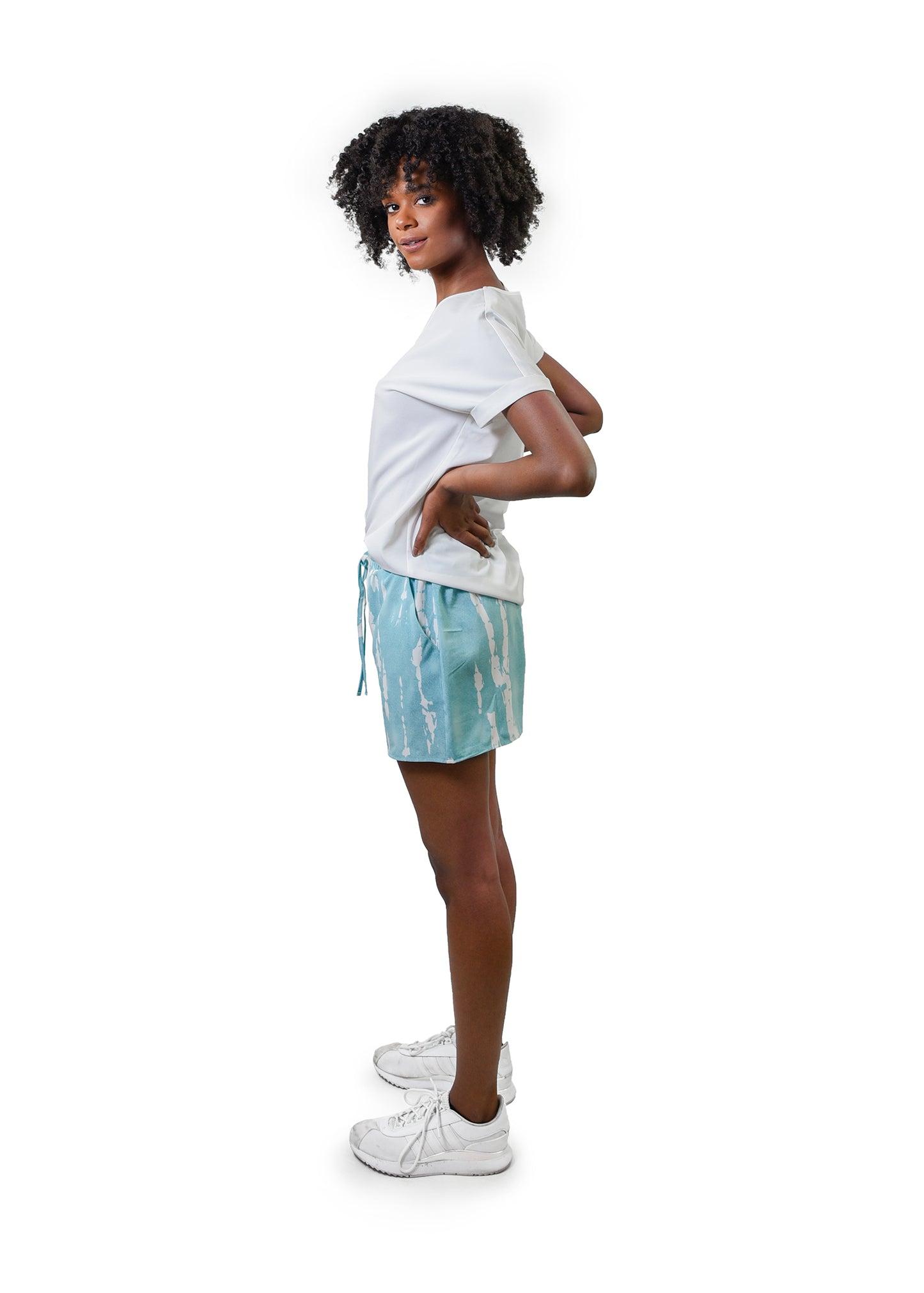 Young USA® Women Comfy Drawstring Casual Tie-Dye Shorts
