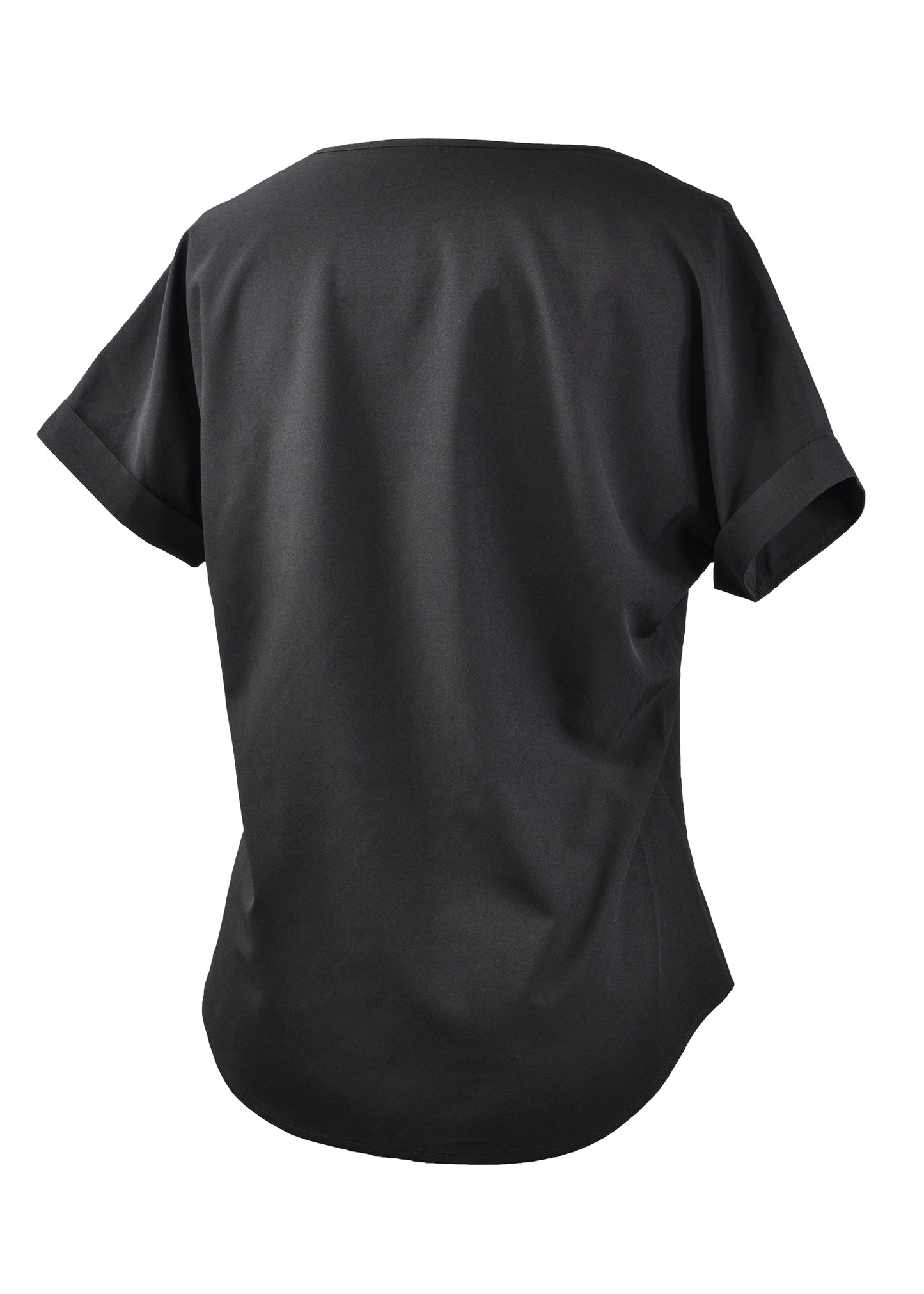 Young USA Ladies Fashion Blouse in Back View - Black