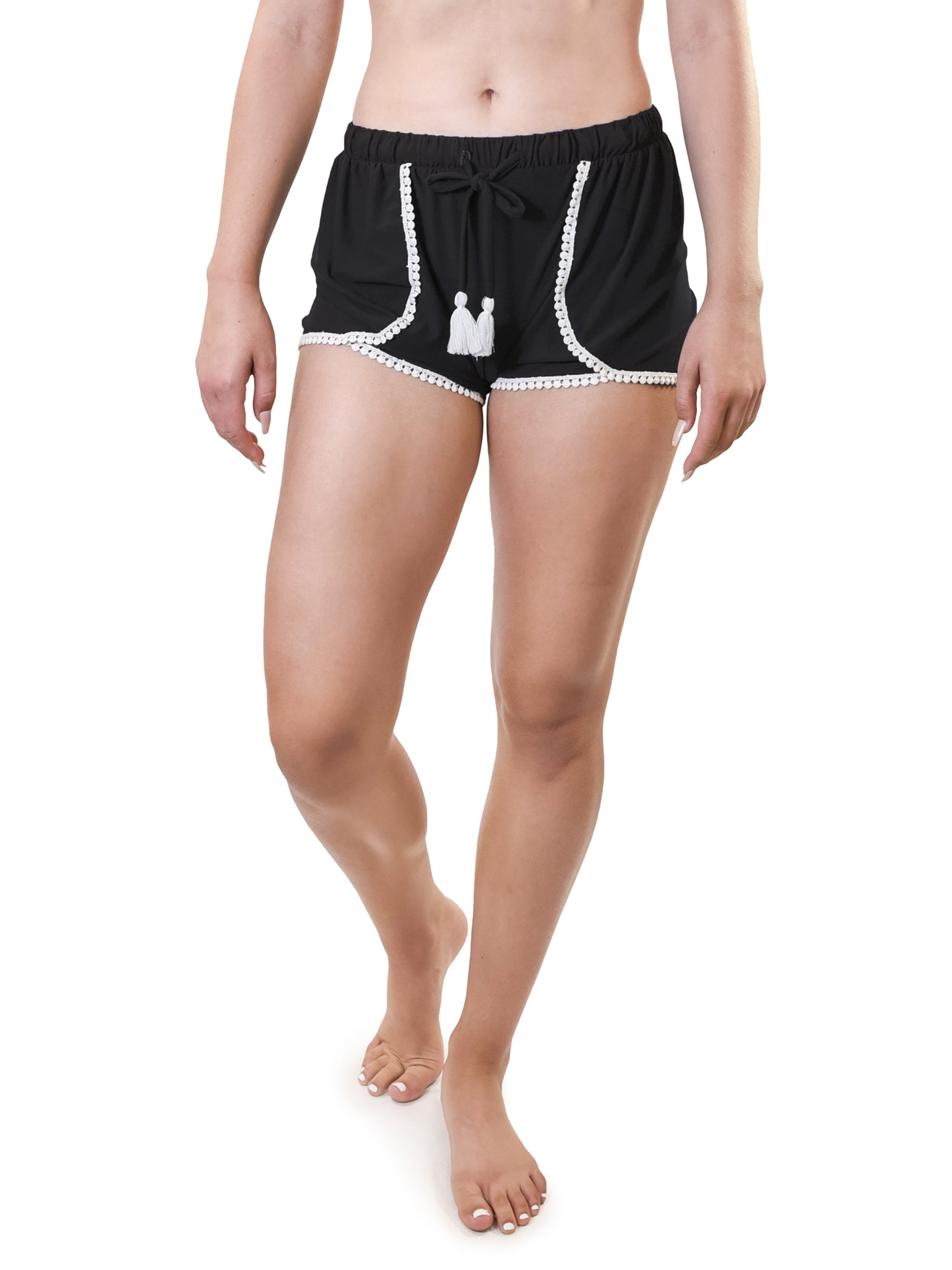 Young USA® Ladies Mid-Waist Boho Shorts