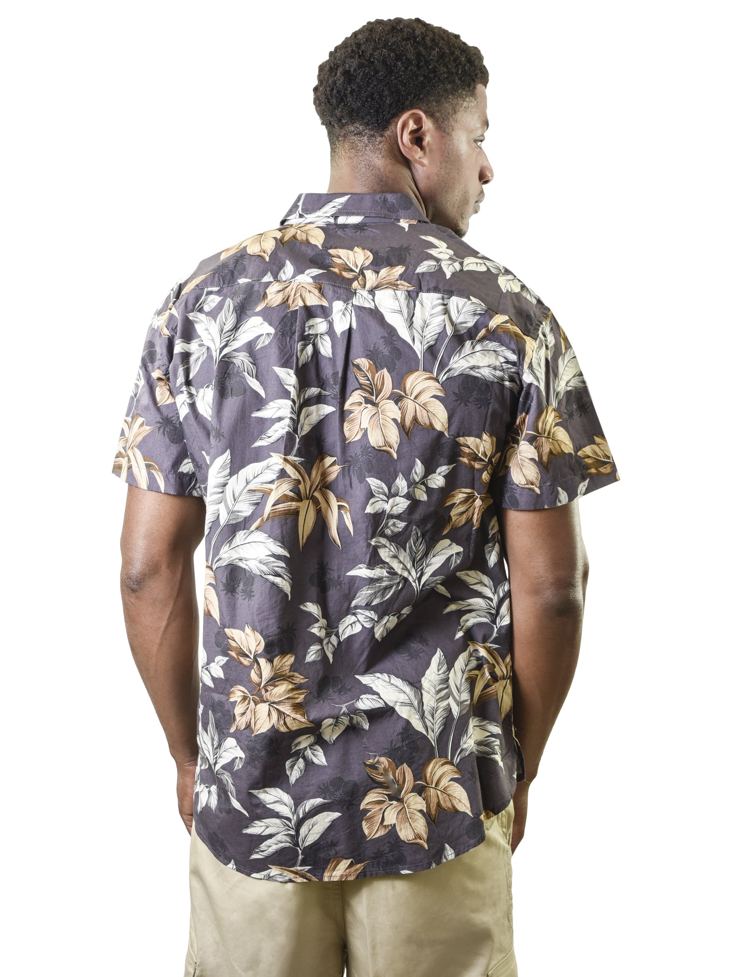 Men's Hawaiian Shirt, Pineapple Leaves