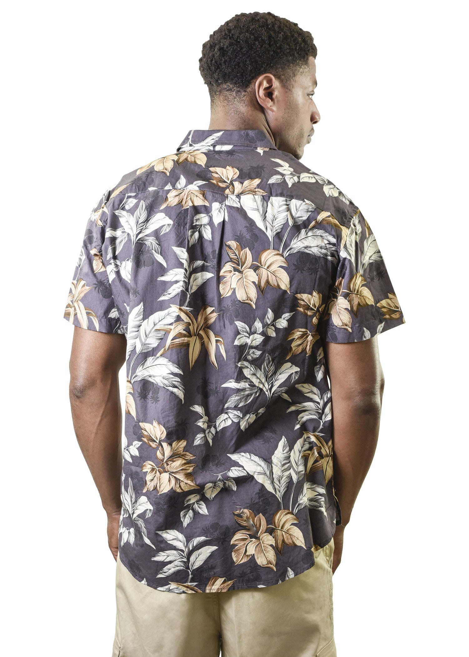 Men's Hawaiian Shirt - Cars, Surfboards and Palm Trees