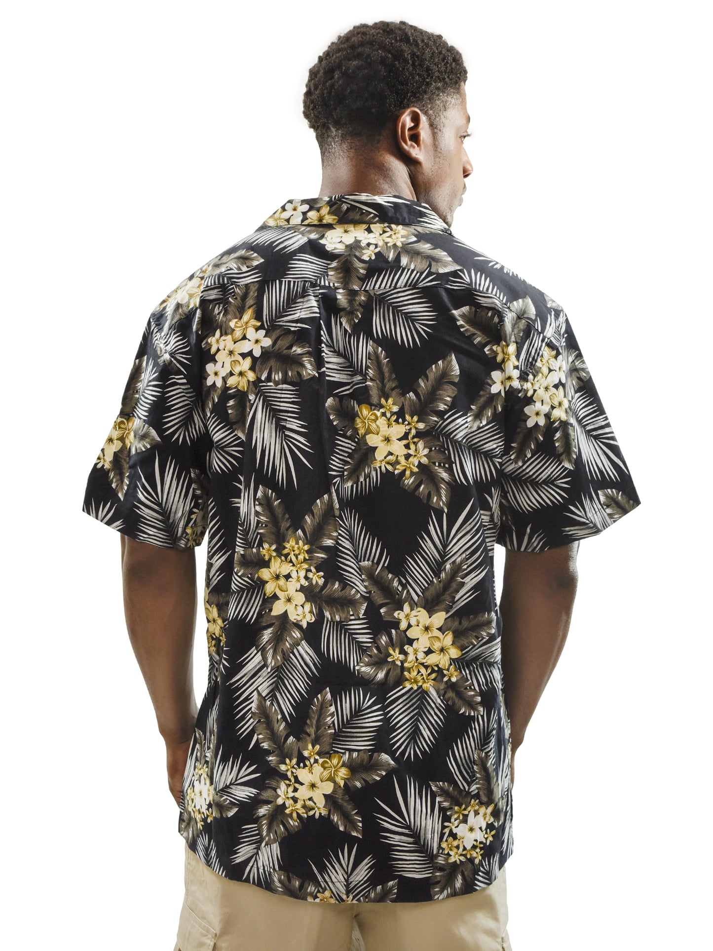Men's Hawaiian Vintage Shirt, Palm Leaves