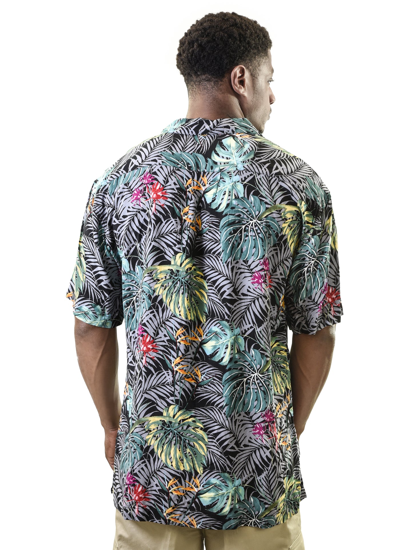 Men's Vintage Hawaiian Shirt, Tropical