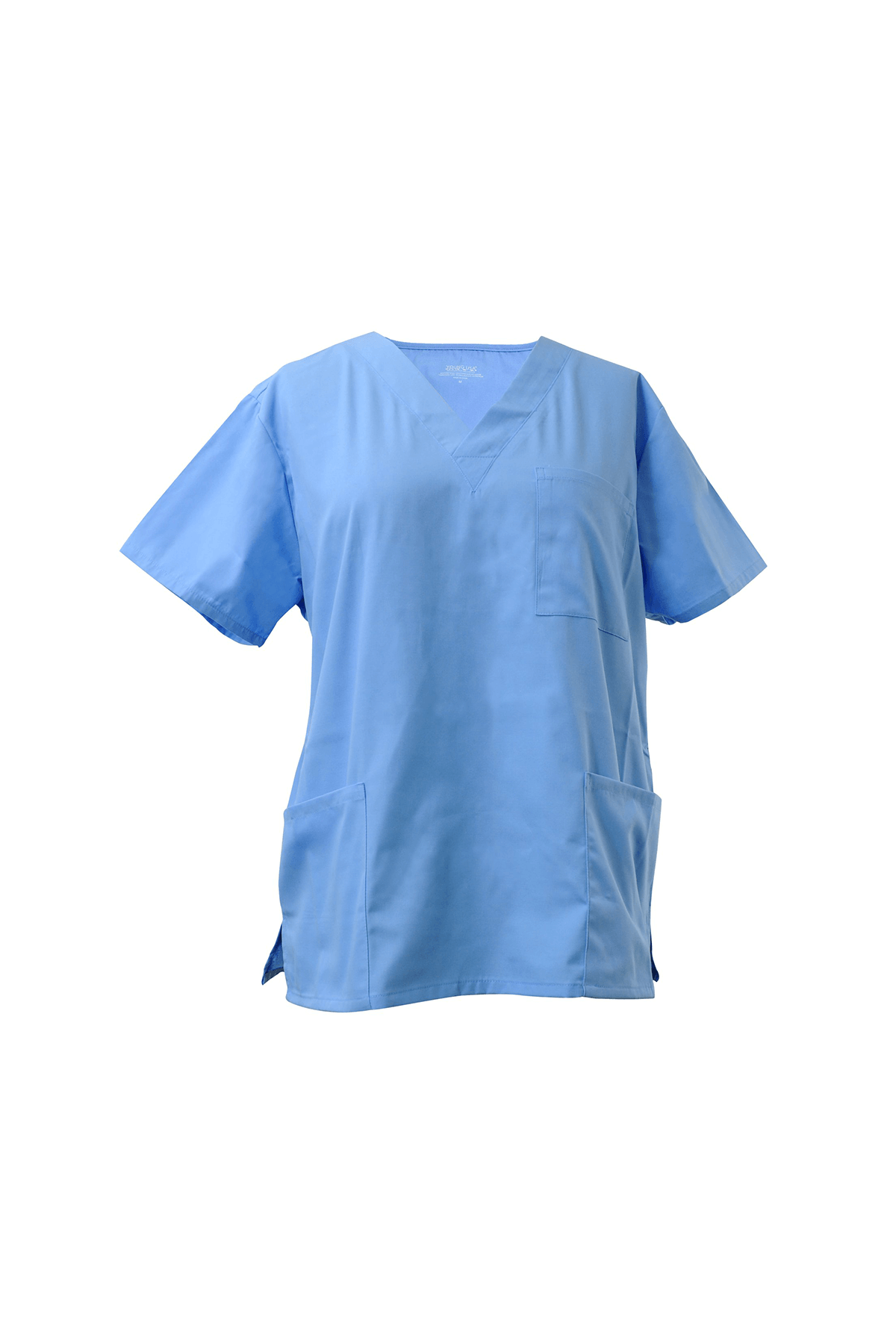 Young USA Adult Scrub Top in Ceil Blue