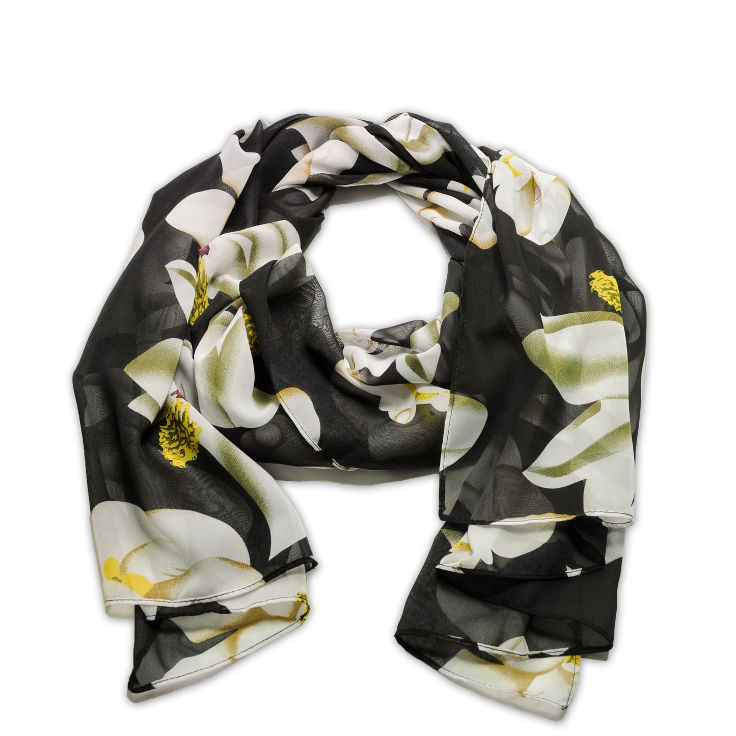 Young USA® Ladies Chiffon Scarves, Floral Print