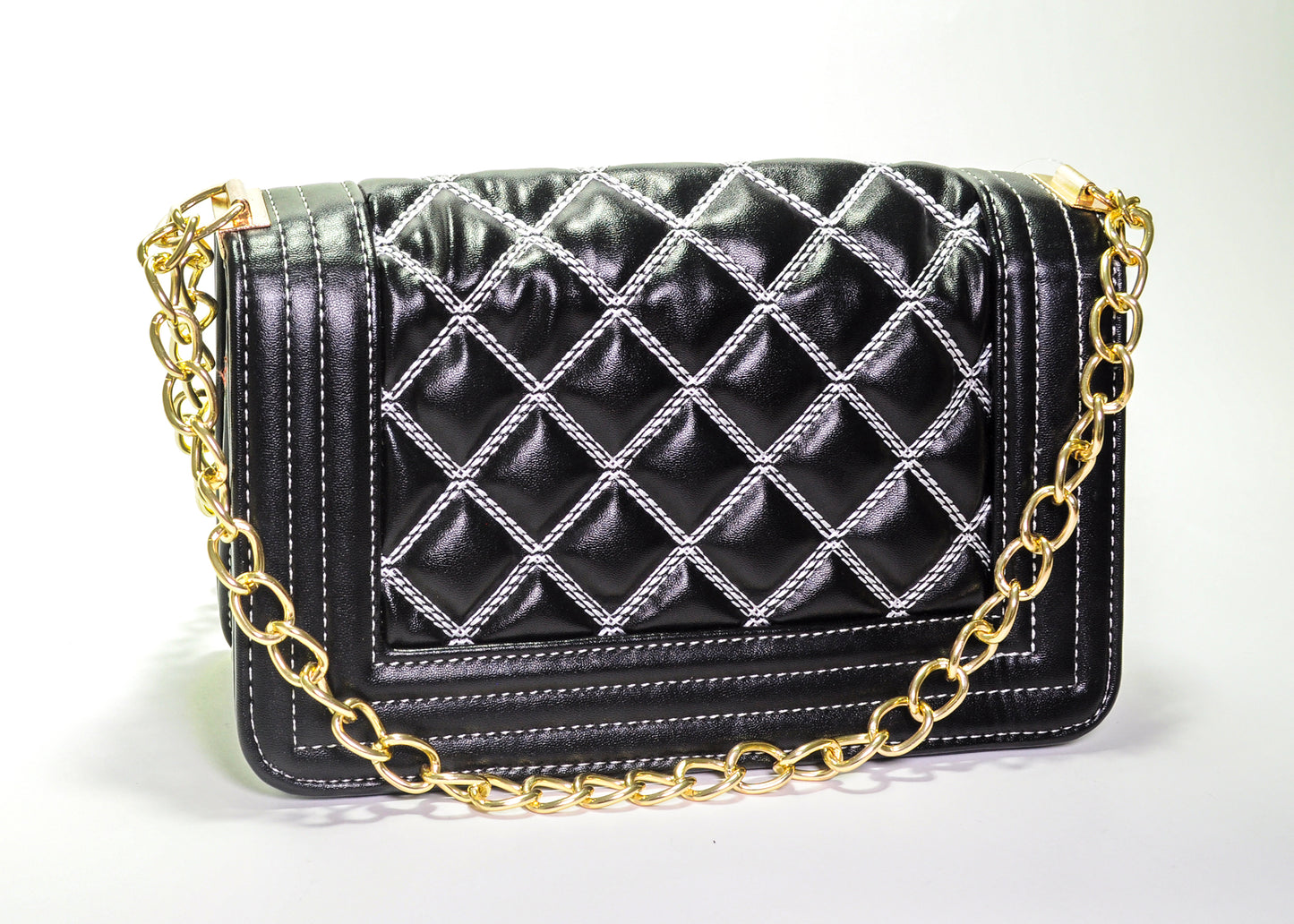Young USA® Ladies Diamond Lattice Quilted Shoulder Bag