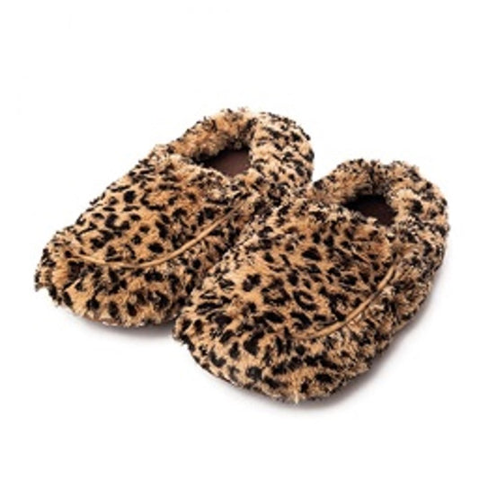 MICROWAVE LEOPARD PRINT SLIPPERS