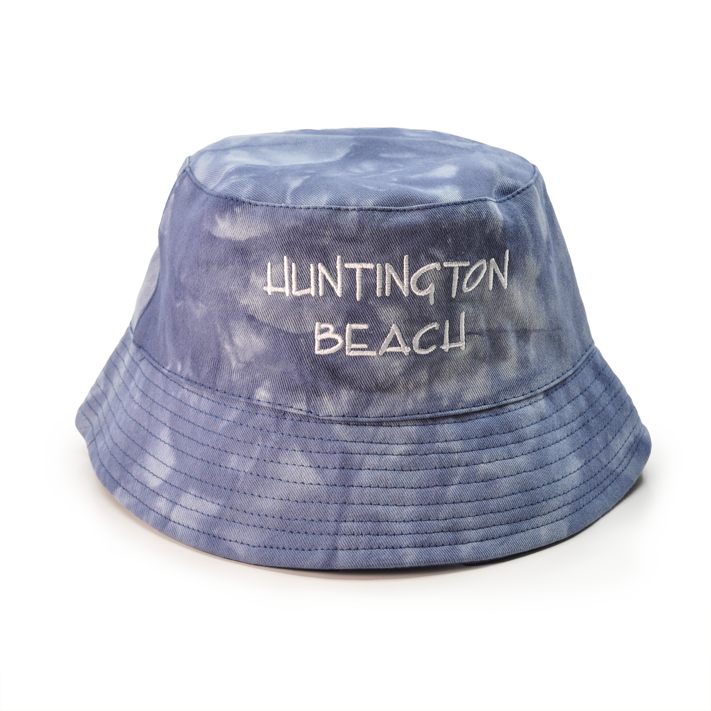 RIVER BEACH®-Reversible Your City Unisex 100% Cotton Packable Summer Travel Tye Dye Bucket Beach Sun Hat Outdoor Cap