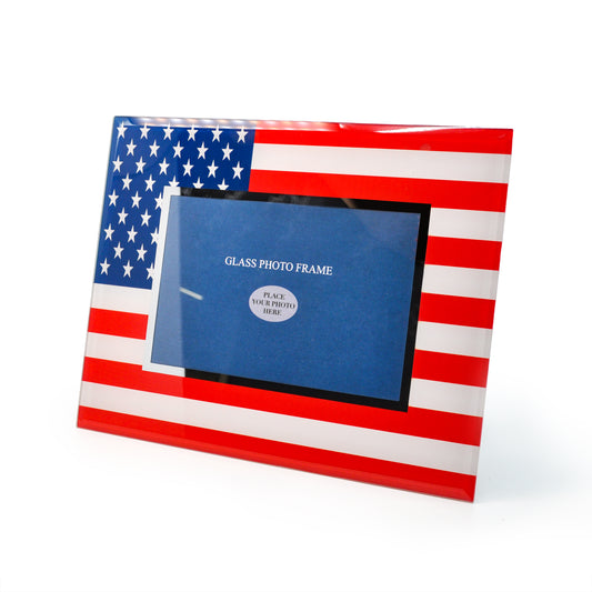 American Flag Photo Frame by Crystal Castle