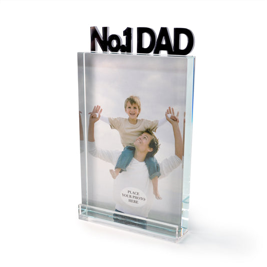 No.1 Dad Picture Frame 4" x 6"