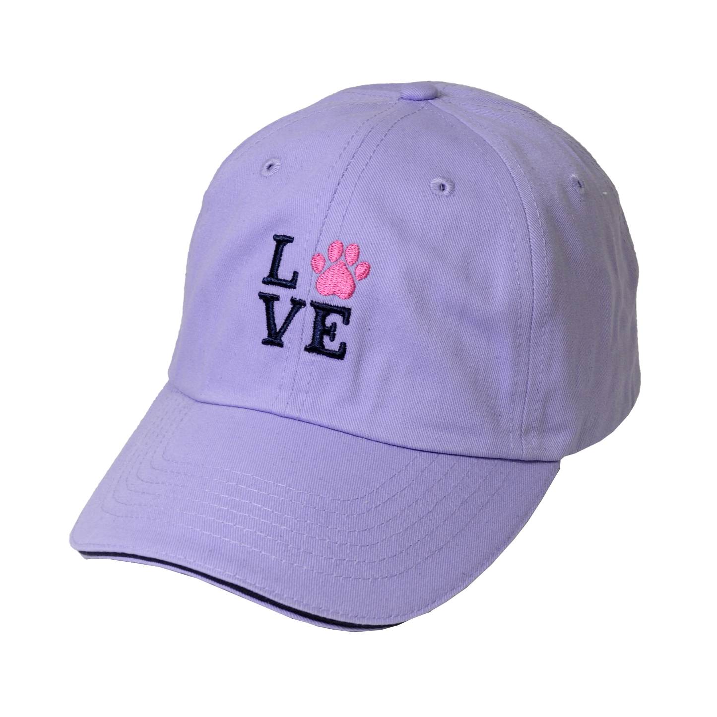 Pet Collection "Love" 100% Cotton Adjustable Sports Cap.