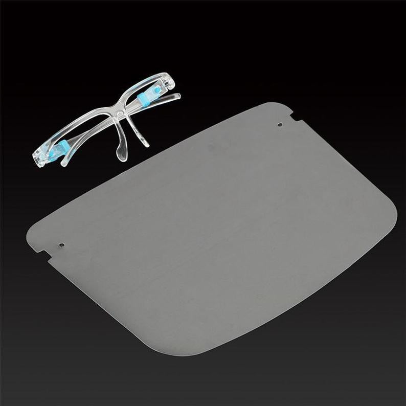 Protective Full-Face Shield with Glasses