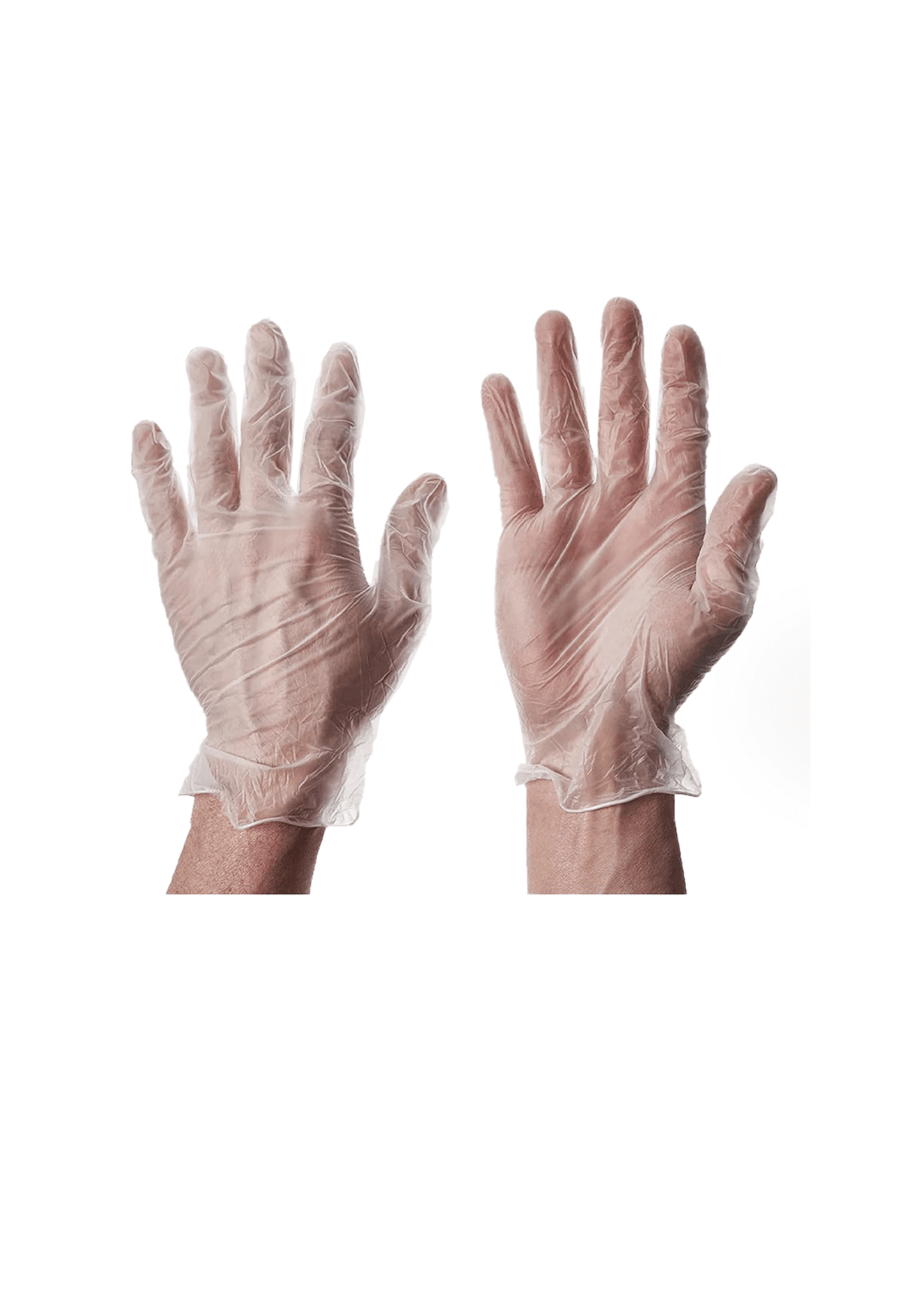 Disposable Vinyl Gloves, 100-Pack