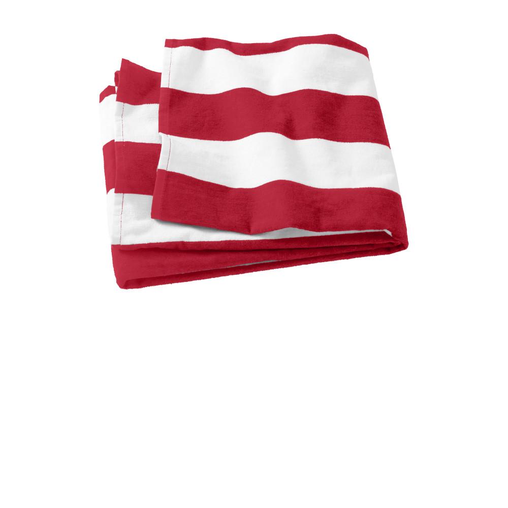 100% Cotton Cabana Stripe Beach Towel. 35" x 62"