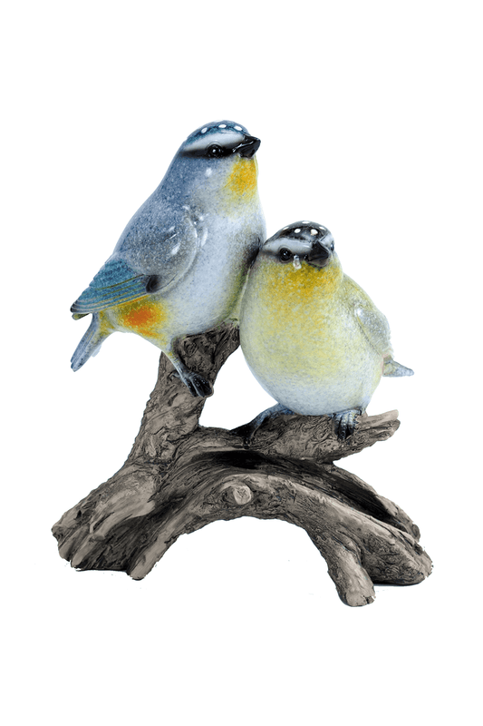 Two Small Birds on Branch Figurine by Crystal Castle®