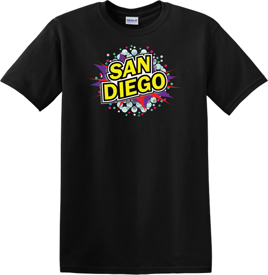 Graphic T-Shirt - SAN DIEGO ACTION BUBBLE